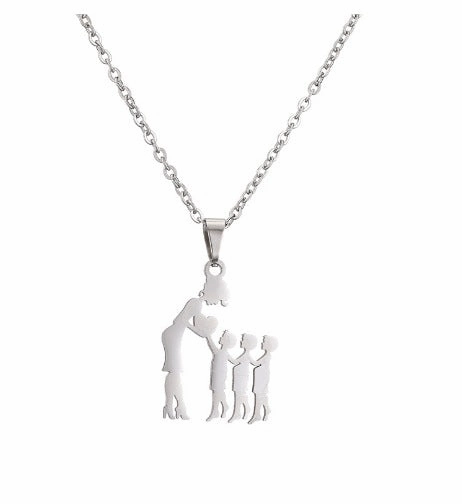 Wholesale DIY Warm Mother and Daughter Necklace