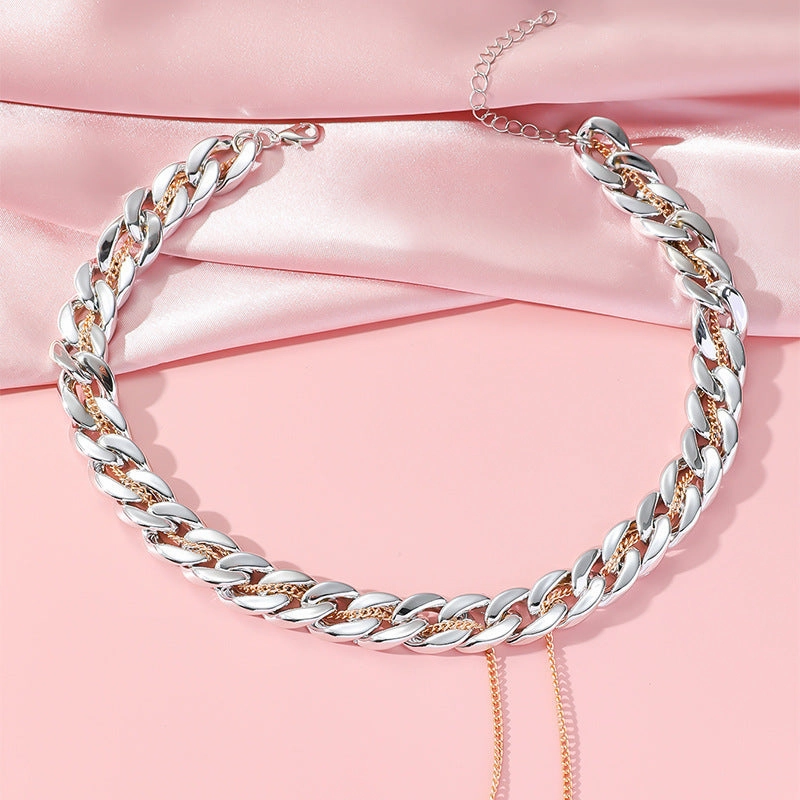 Wholesale Double Layered Exaggerated Versatile Necklace