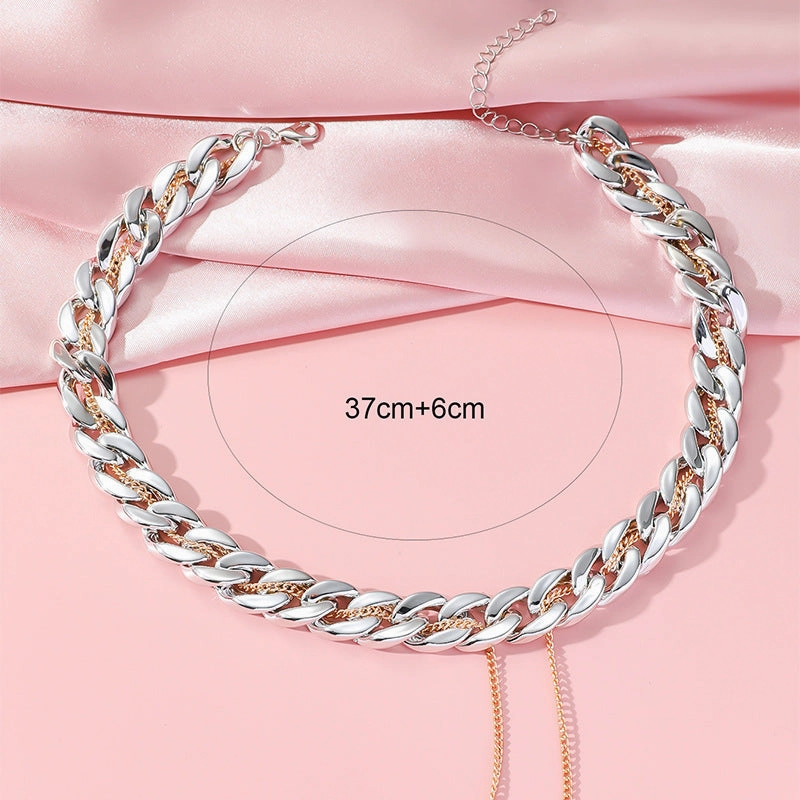 Wholesale Double Layered Exaggerated Versatile Necklace