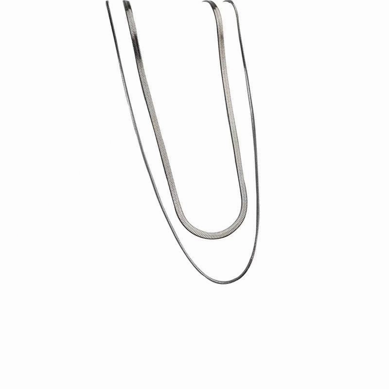 Wholesale Double layered necklace clavicle chain