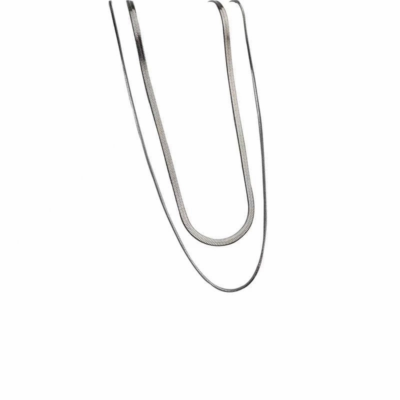 Wholesale Double layered necklace clavicle chain