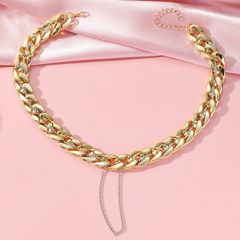 Wholesale Double-layered Punk Style Versatile Clavicle Chain