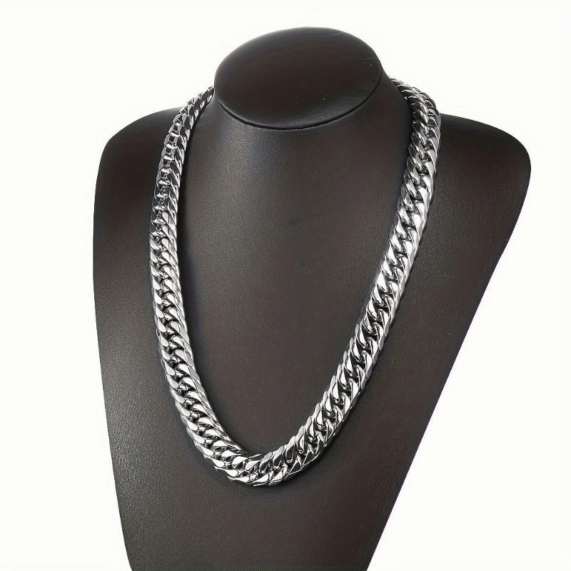 Wholesale Double woven Six sided Grinding Stainless Steel Coarse Style Non fading Titanium Steel Necklaces