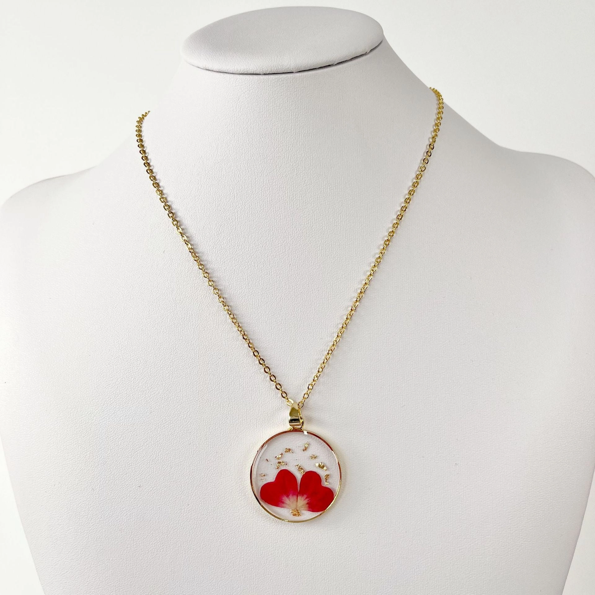 Wholesale Dried Flower Creative Resin Necklace