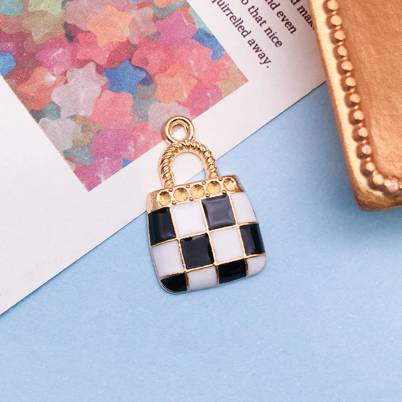 Wholesale Dripping Oil White Urban Beauty Alloy Cartoon Necklace Bracelet Pendant