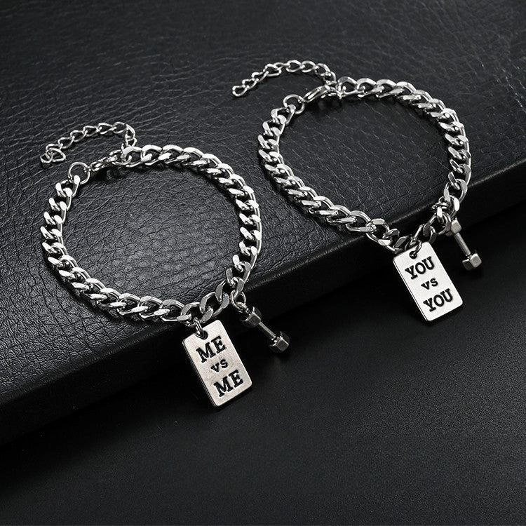 Wholesale Dumbbell Men's Bracelets