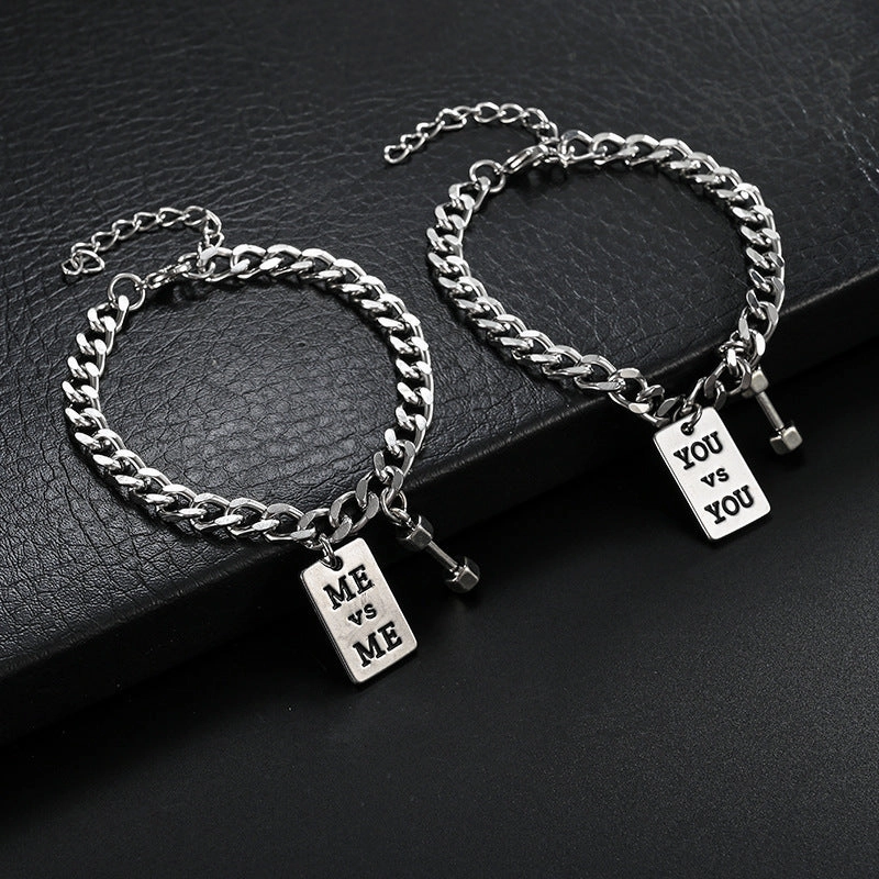 Wholesale Dumbbell Men's Bracelets