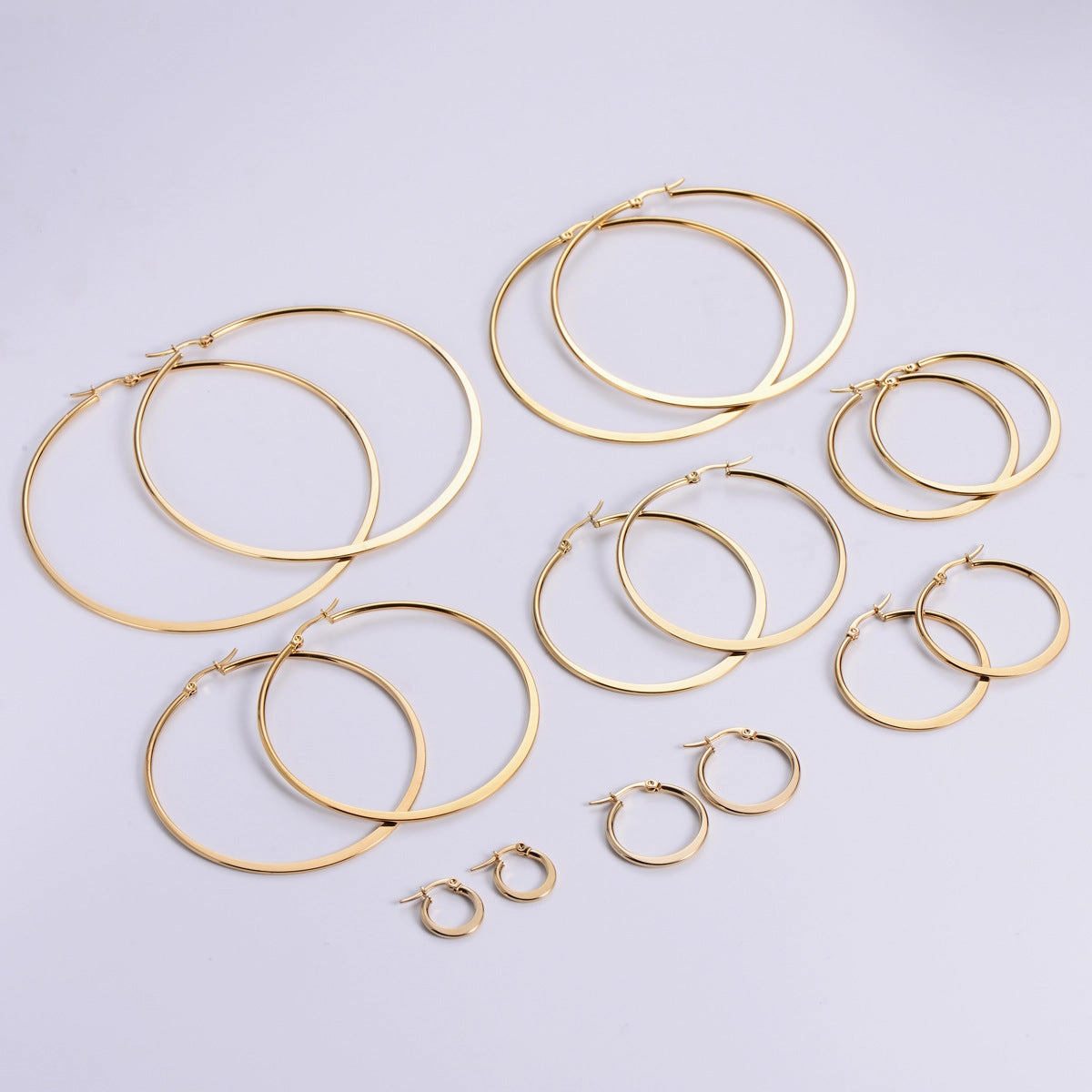 Wholesale Earrings Stainless Steel Simple OLY-ES-AIMILUO005