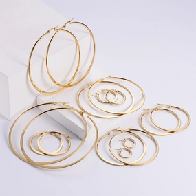 Wholesale Earrings Stainless Steel Simple OLY-ES-AIMILUO005