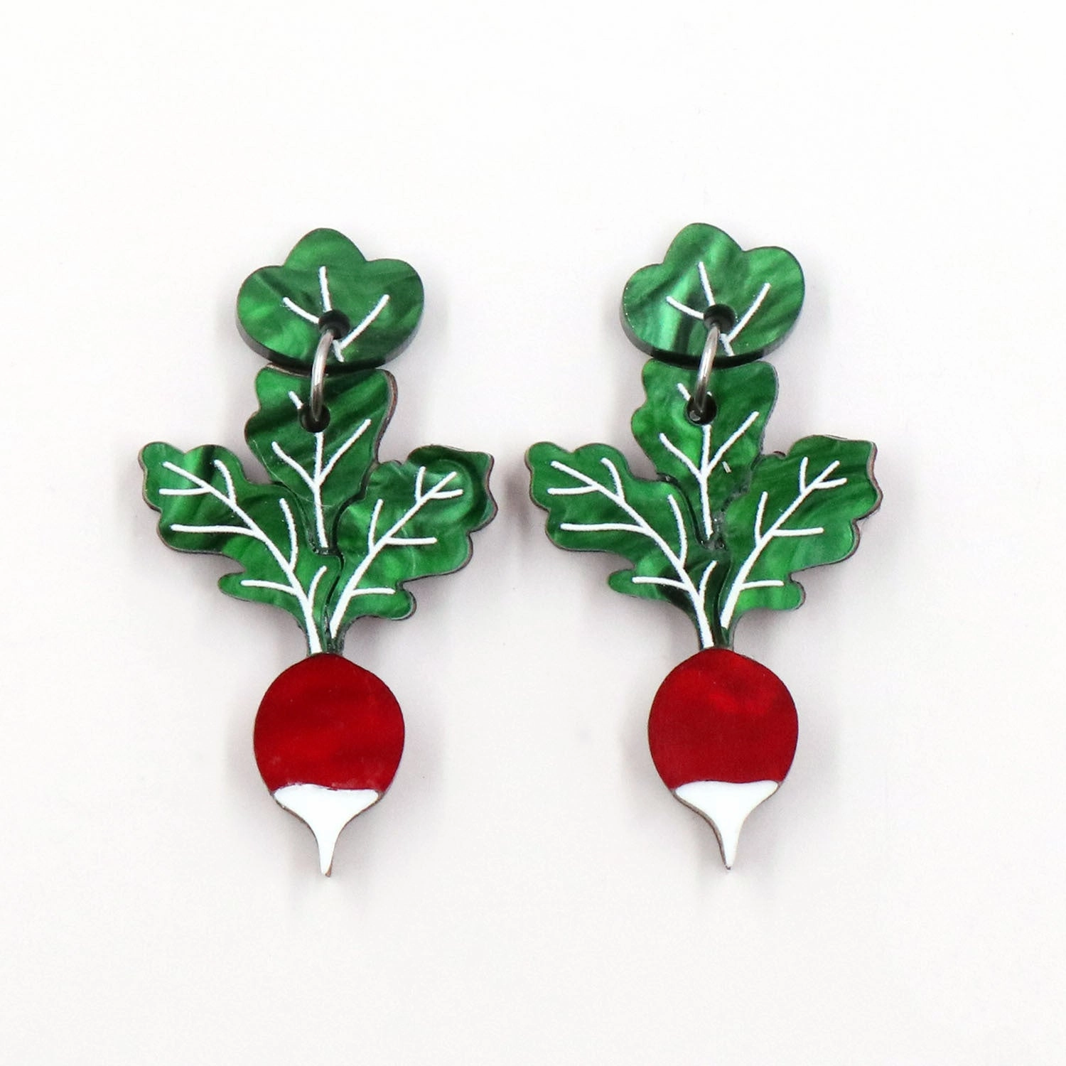 Wholesale Easter Fruit Radish Acrylic Earrings