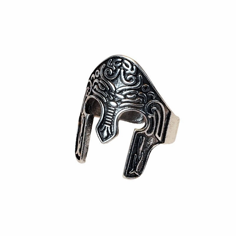 Wholesale Empire Helmet Titanium Steel Open Ring