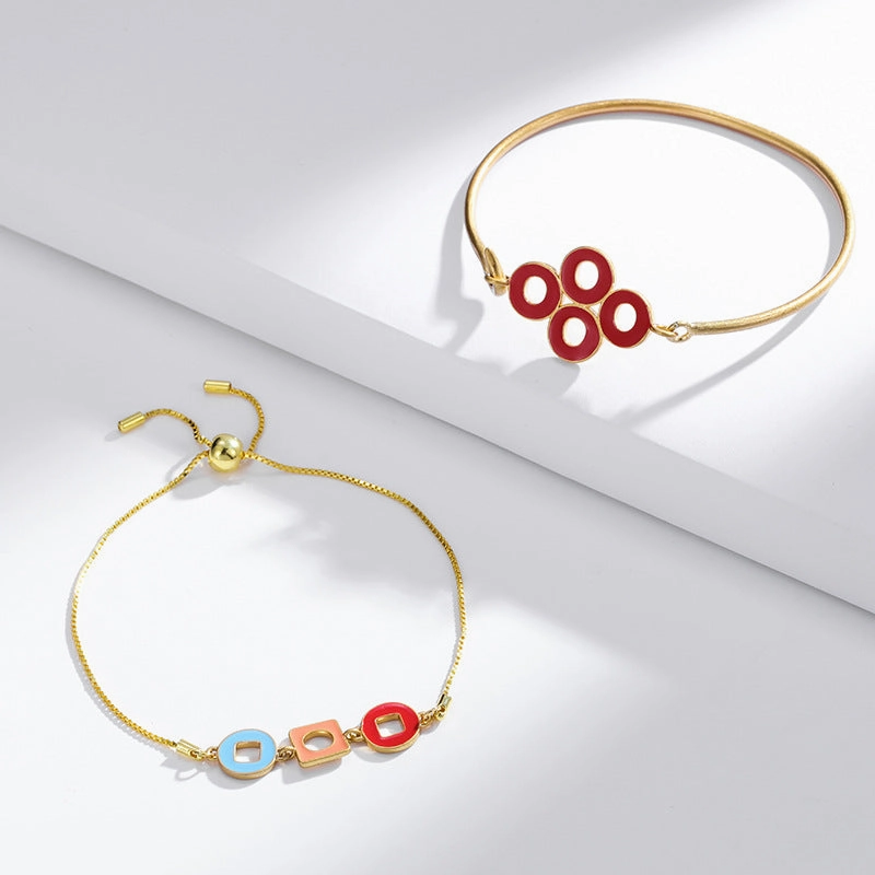 Wholesale Enamel Oil Drop Retro Classic Elegant Adjustable Bracelet