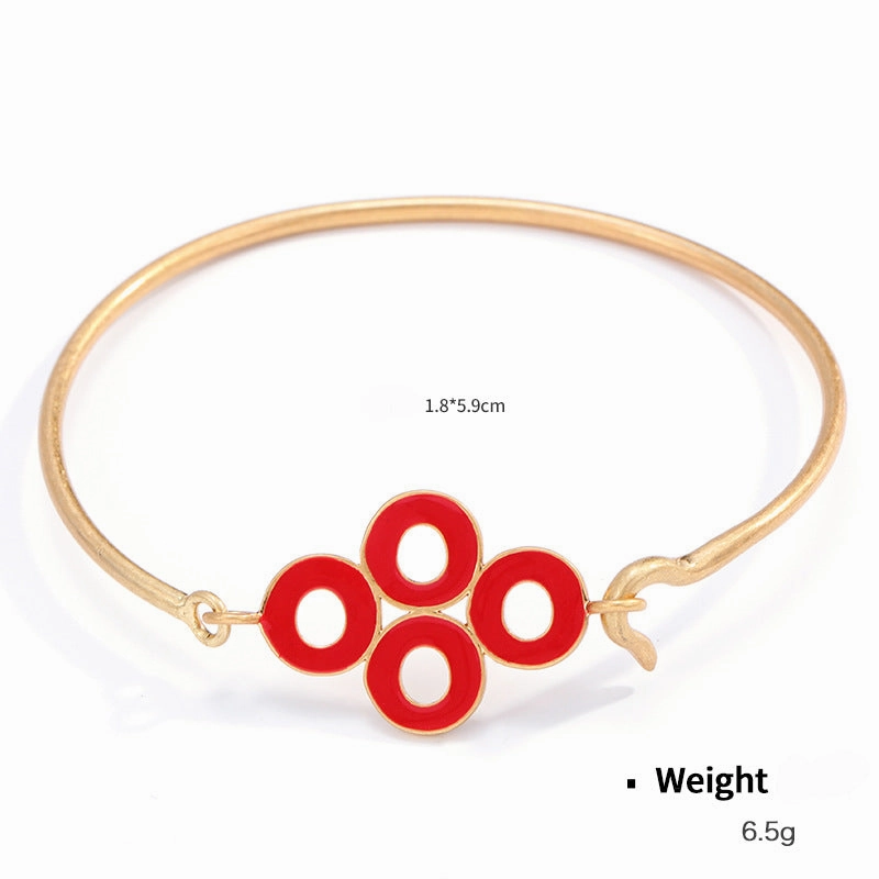 Wholesale Enamel Oil Drop Retro Classic Elegant Adjustable Bracelet