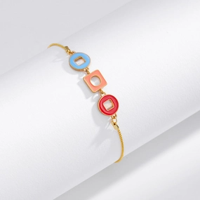 Wholesale Enamel Oil Drop Retro Classic Elegant Adjustable Bracelet