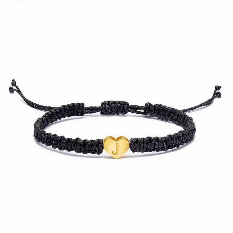Wholesale English 26 Letters Braided Bracelet