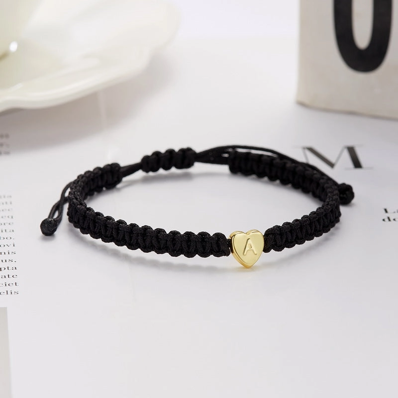 Wholesale English 26 Letters Braided Bracelet