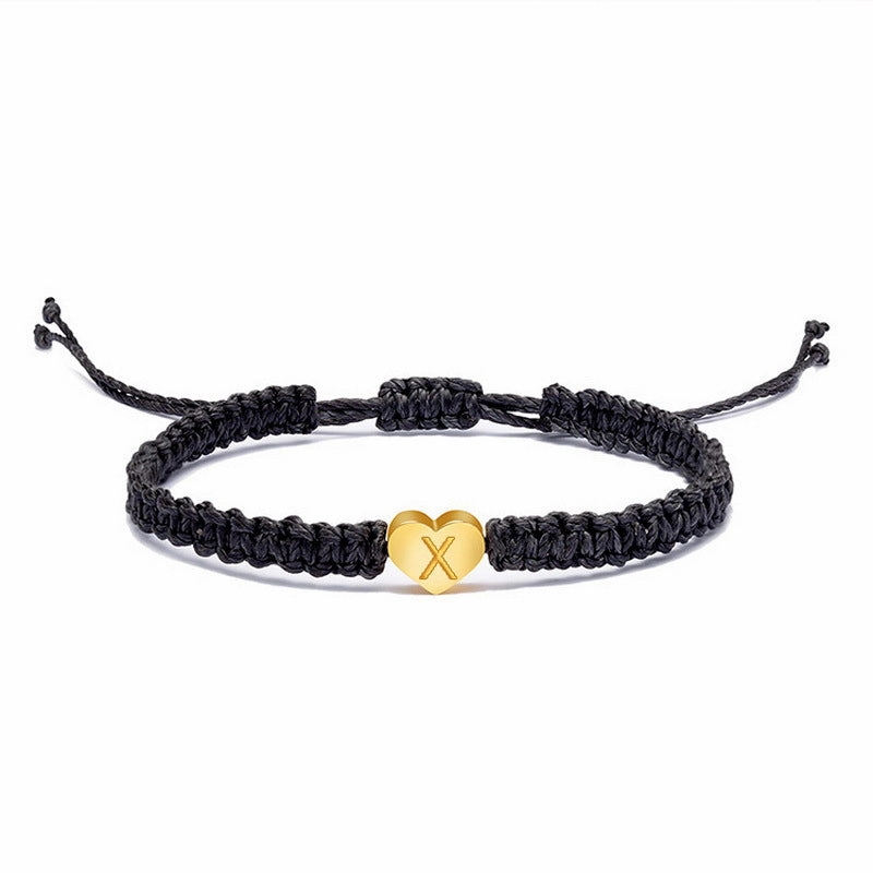Wholesale English 26 Letters Braided Bracelet