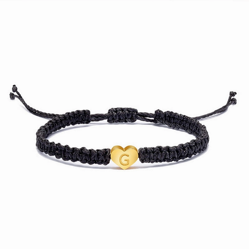 Wholesale English 26 Letters Braided Bracelet