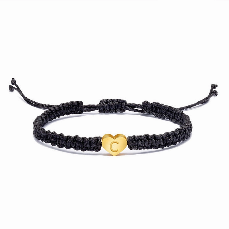 Wholesale English 26 Letters Braided Bracelet
