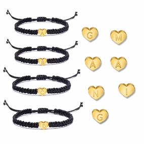 Wholesale English 26 Letters Braided Bracelet