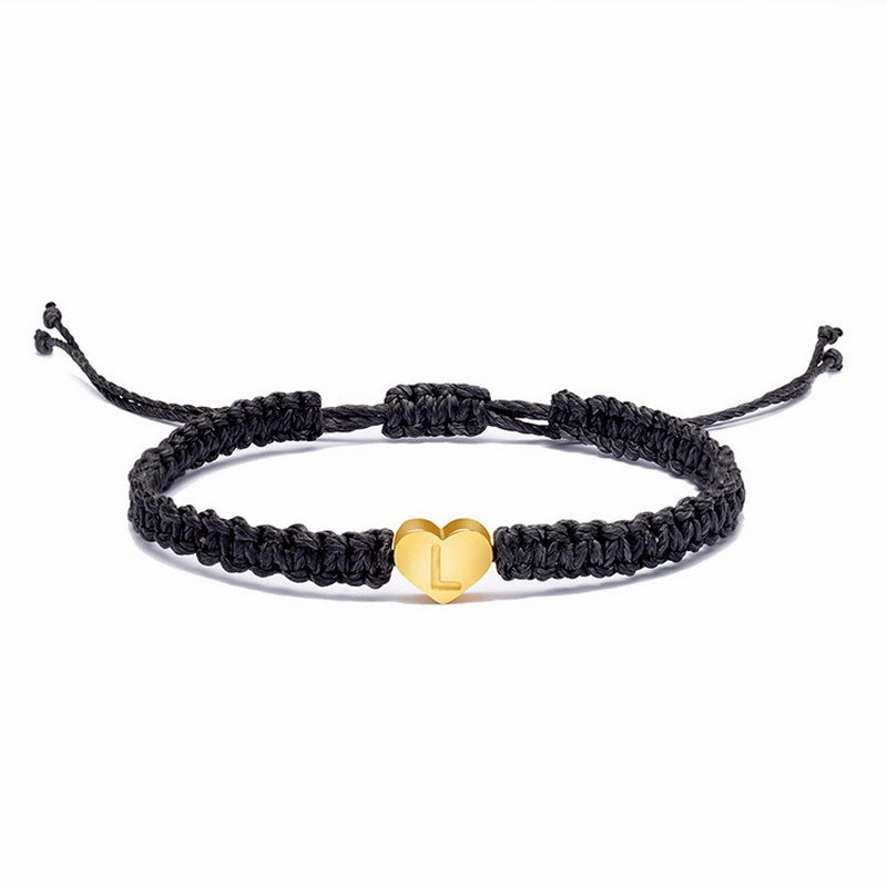 Wholesale English 26 Letters Braided Bracelet