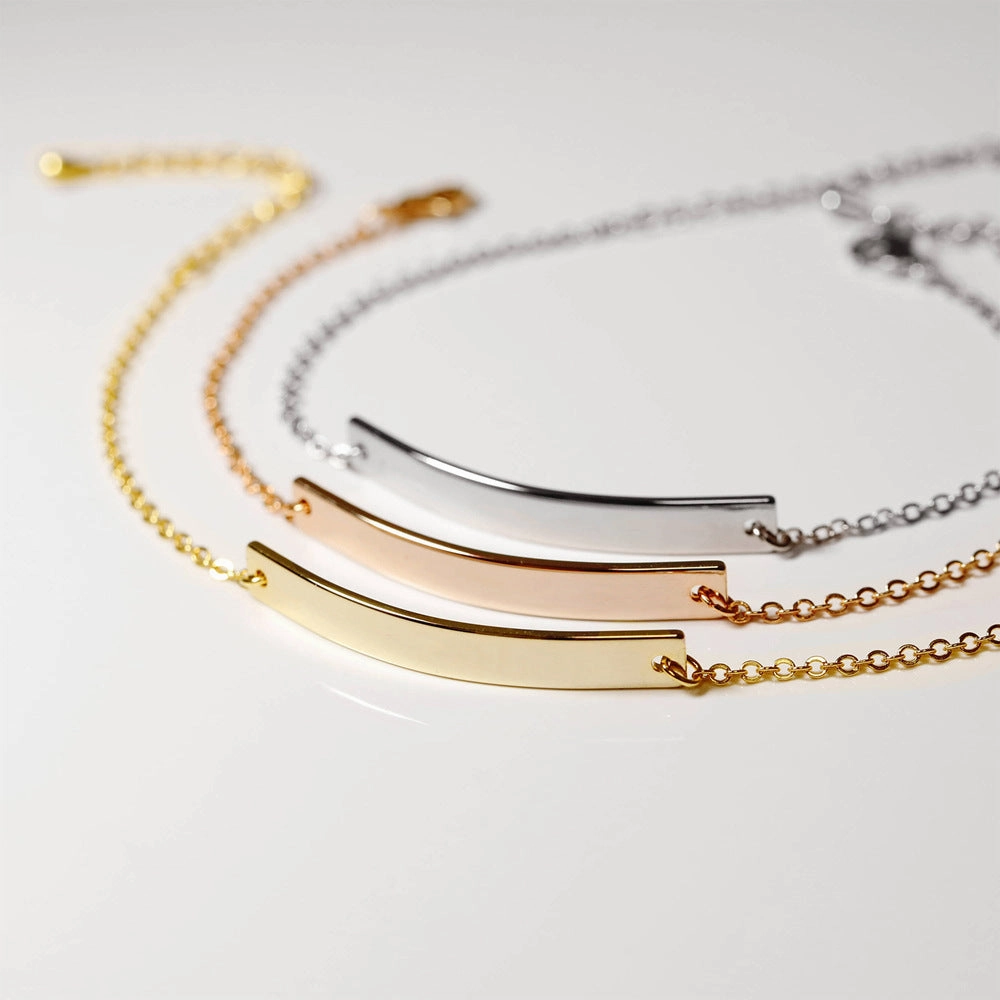 Wholesale Engraved Stainless Steel Non-fading Adjustable Bracelet