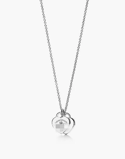 Wholesale Epoxy diamond gold-plated heart clavicle necklace