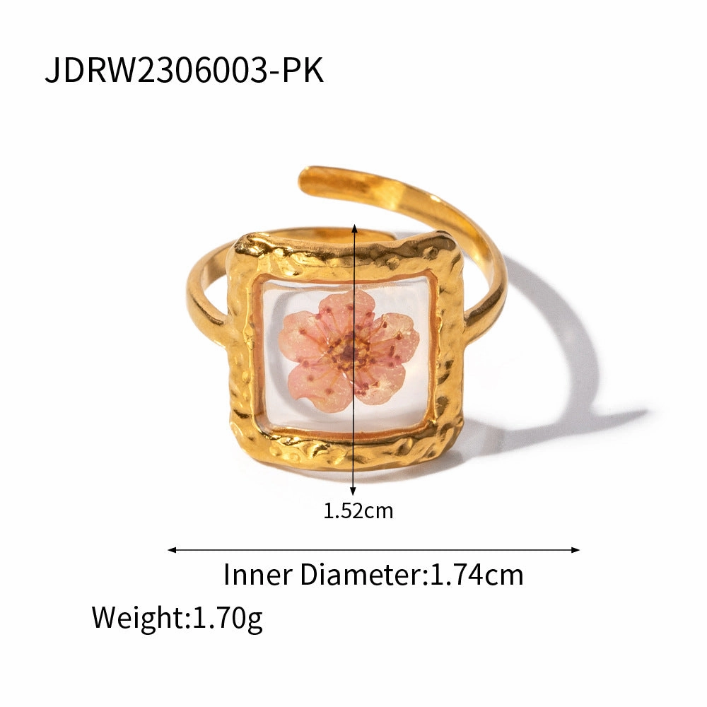Wholesale Eternal Flower Series Stainless Steel High-end Ring
