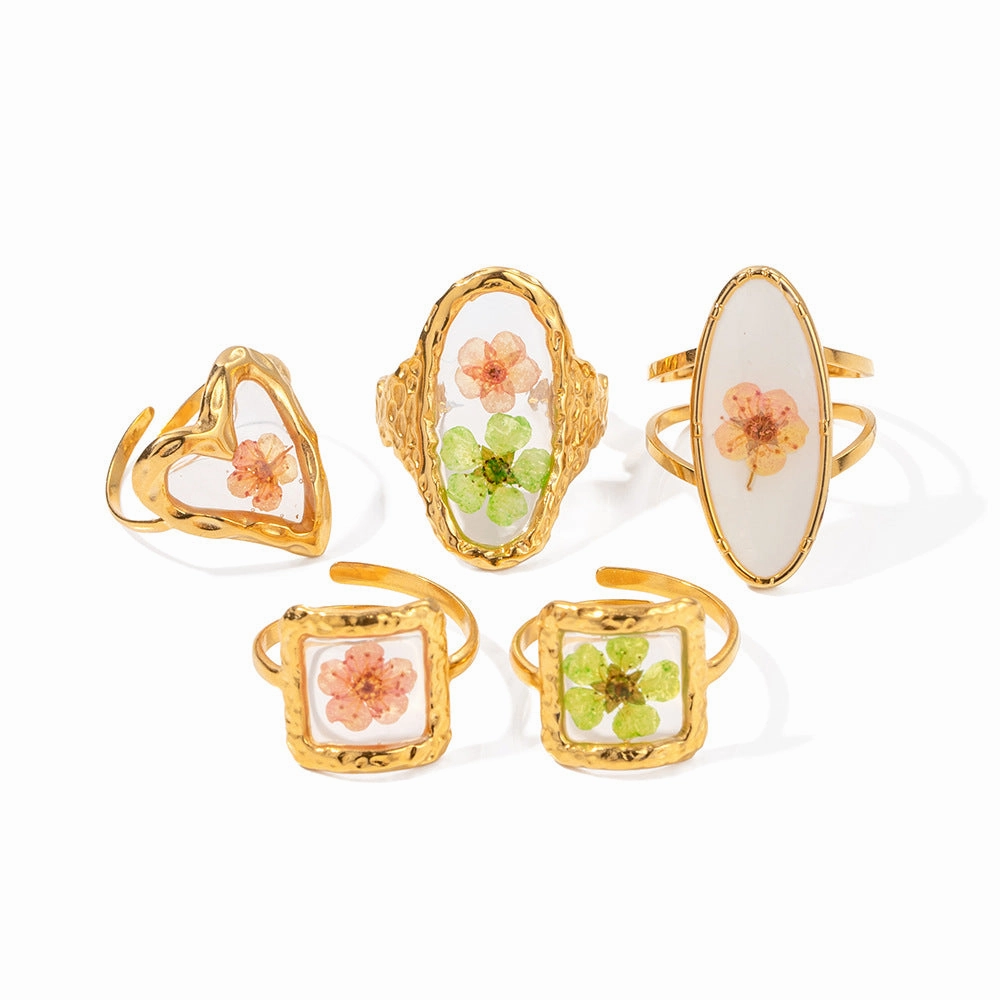 Wholesale Eternal Flower Series Stainless Steel High-end Ring
