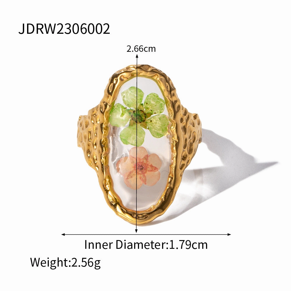 Wholesale Eternal Flower Series Stainless Steel High-end Ring