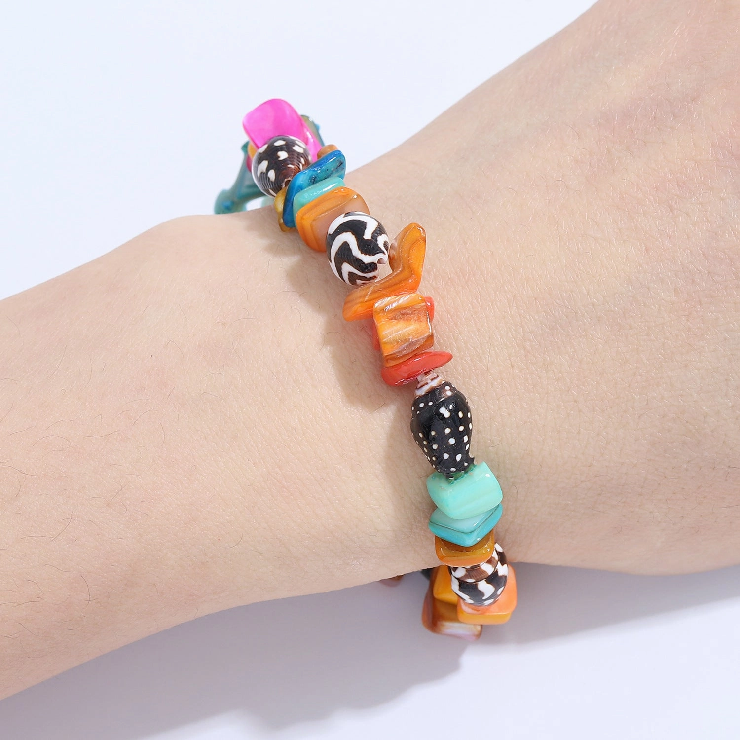 Wholesale Ethnic Style Natural Gravel and Shell Bracelet