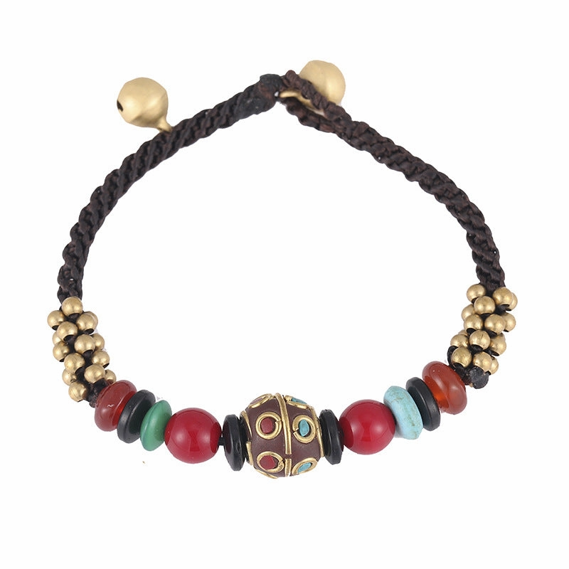 Wholesale Ethnic Style Turquoise Handwoven Bracelet