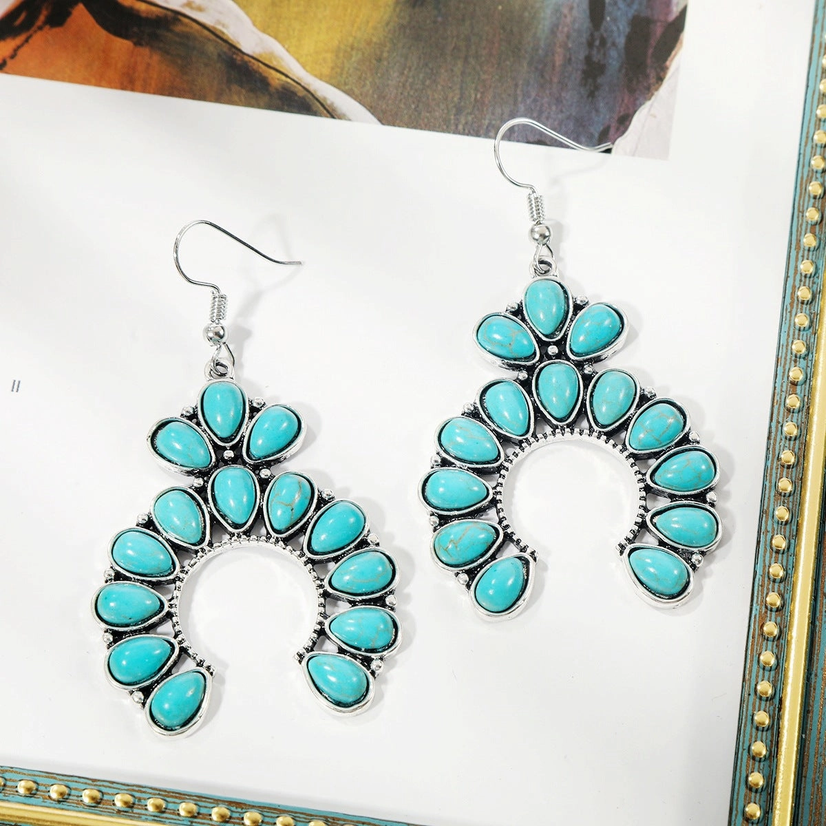 Wholesale Ethnic Turquoise Bohemian Vintage Earrings