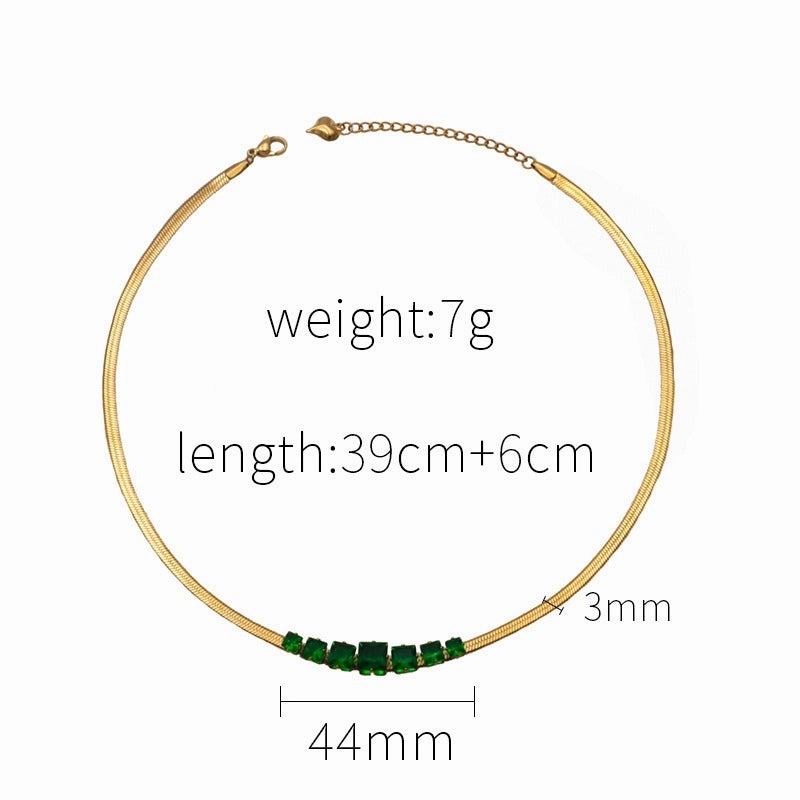 Wholesale European and American Amazon Light Luxury Temperament Niche Long Titanium Steel Versatile Necklaces