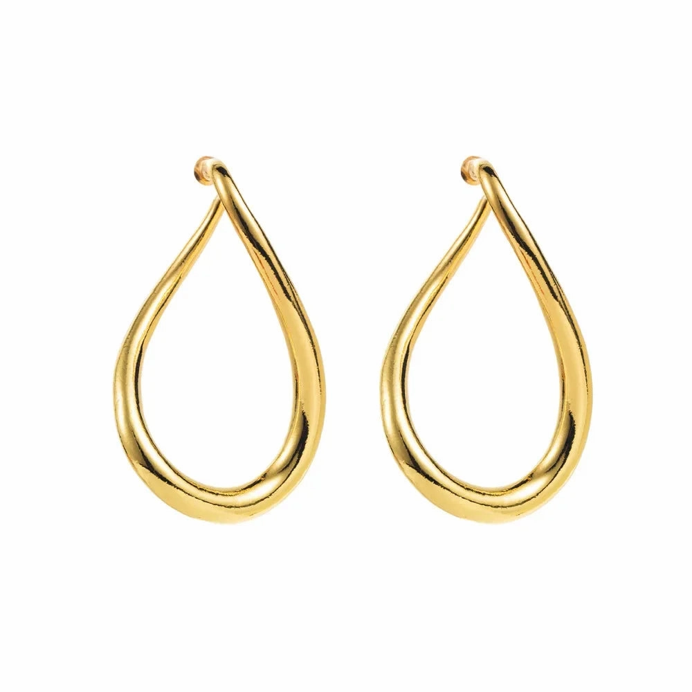 Wholesale Exaggerated cold style irregular silver needle earrings
