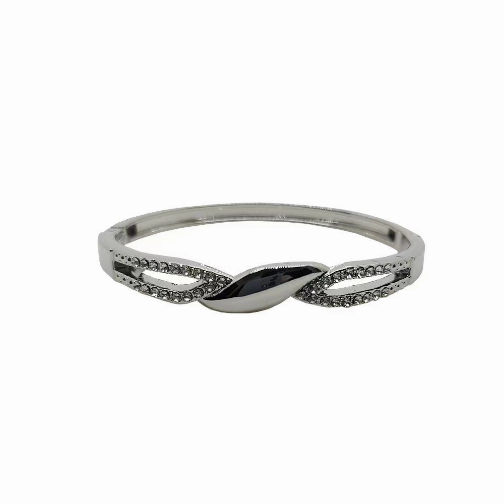 Wholesale Exaggerated Diamond Open Metal Bracelet