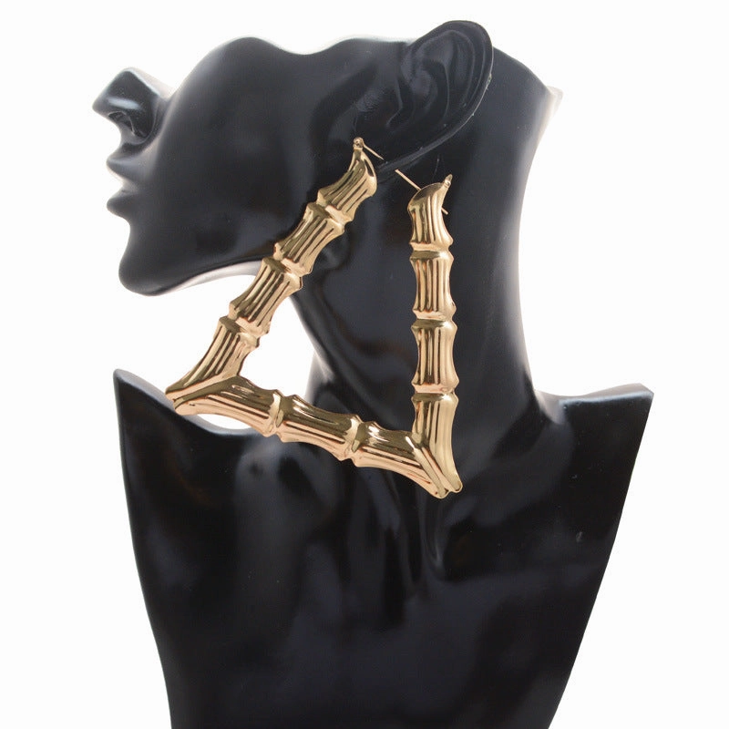 Wholesale Exaggerated Gold Hoop Drop Earrings