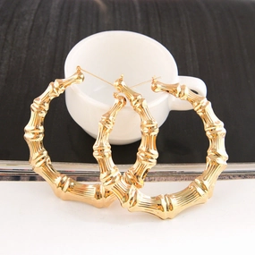 Wholesale Exaggerated Gold Hoop Drop Earrings