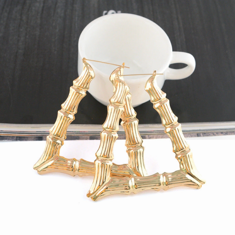 Wholesale Exaggerated Gold Hoop Drop Earrings
