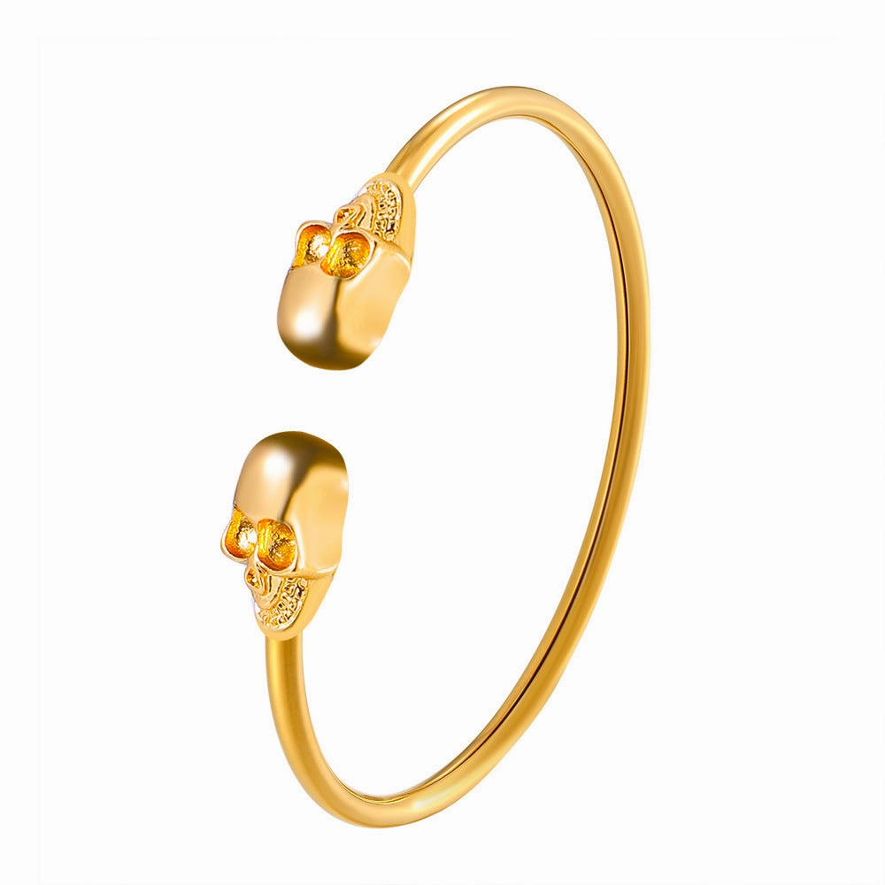 Wholesale Exaggerated Gothic Skull Alloy Bracelets