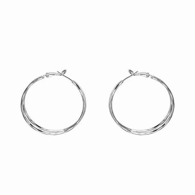 Wholesale Exaggerated hoop earrings light luxury high-end earrings