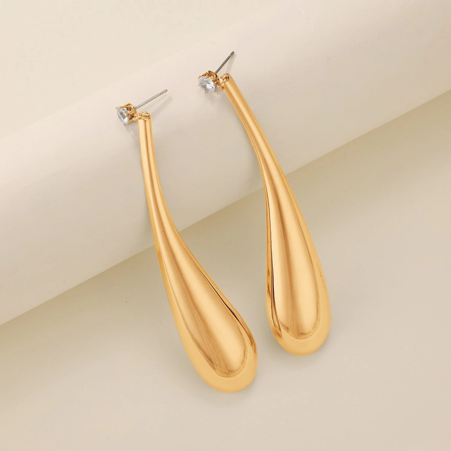 Wholesale Exaggerated Punk Style Big Water Drop Fashion Earrings