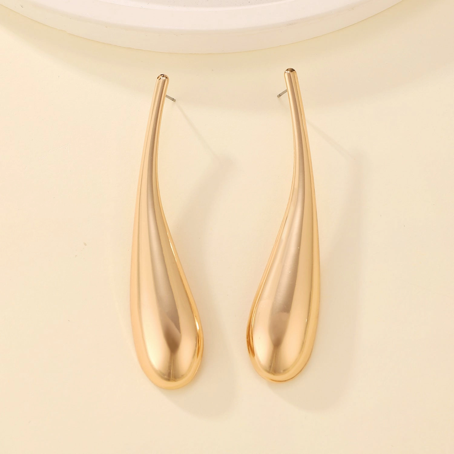 Wholesale Exaggerated Punk Style Big Water Drop Fashion Earrings