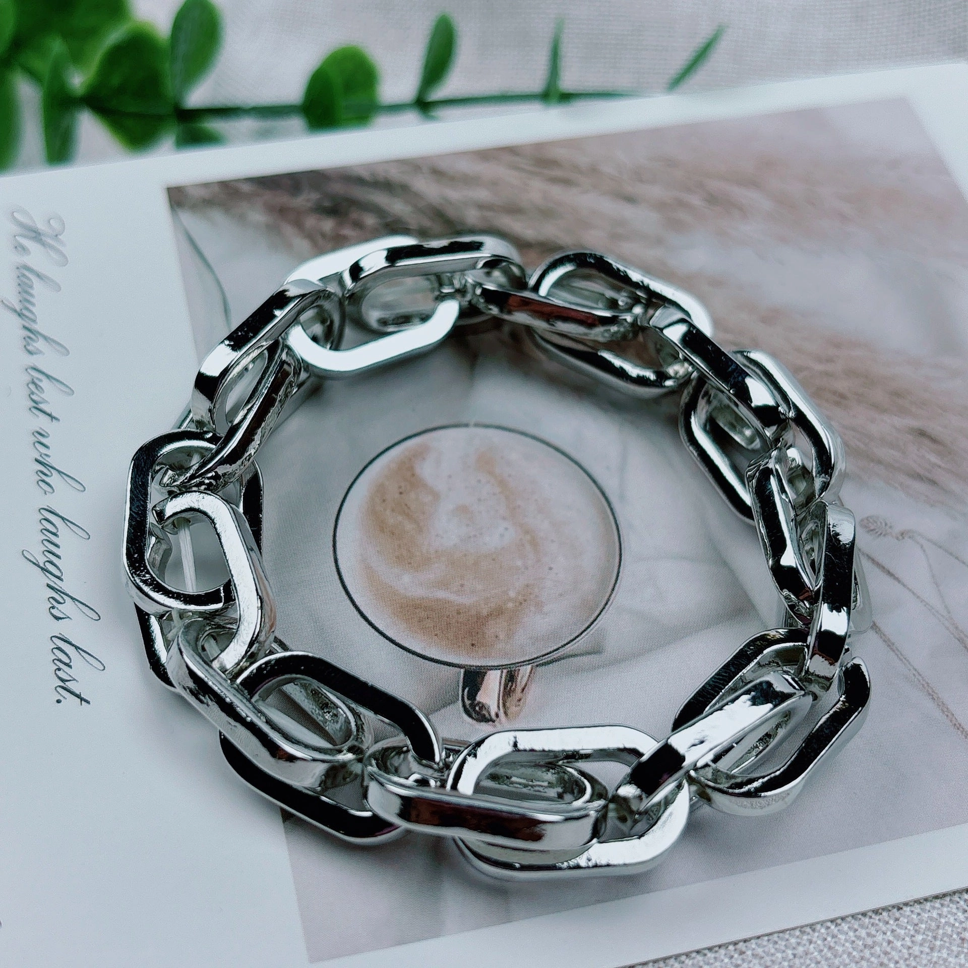 Wholesale fashion chain with subculture hip-hop bracelet