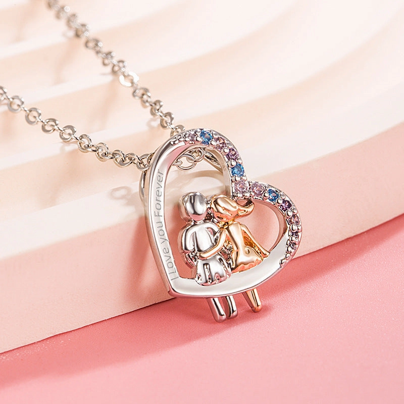 Wholesale Fashion Creative Love Exquisite Simple Necklace