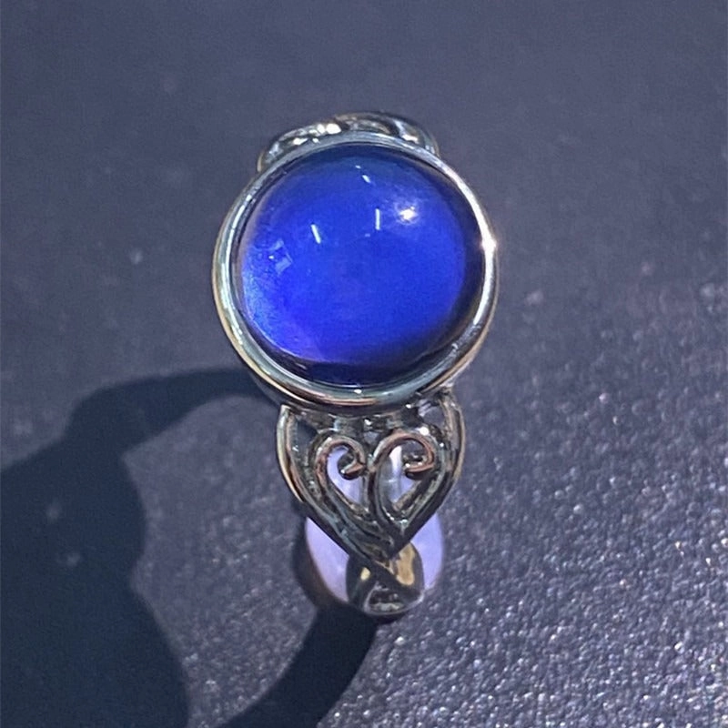 Wholesale Fashion Creative Sweet Style Color Changing Warm Stone Rings