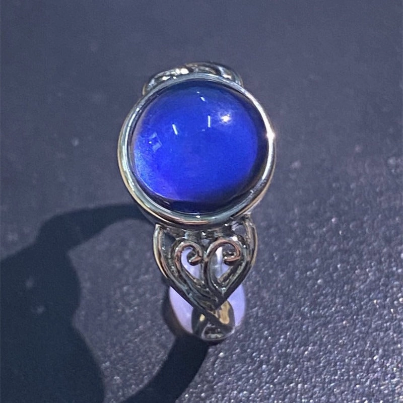 Wholesale Fashion Creative Sweet Style Color Changing Warm Stone Rings