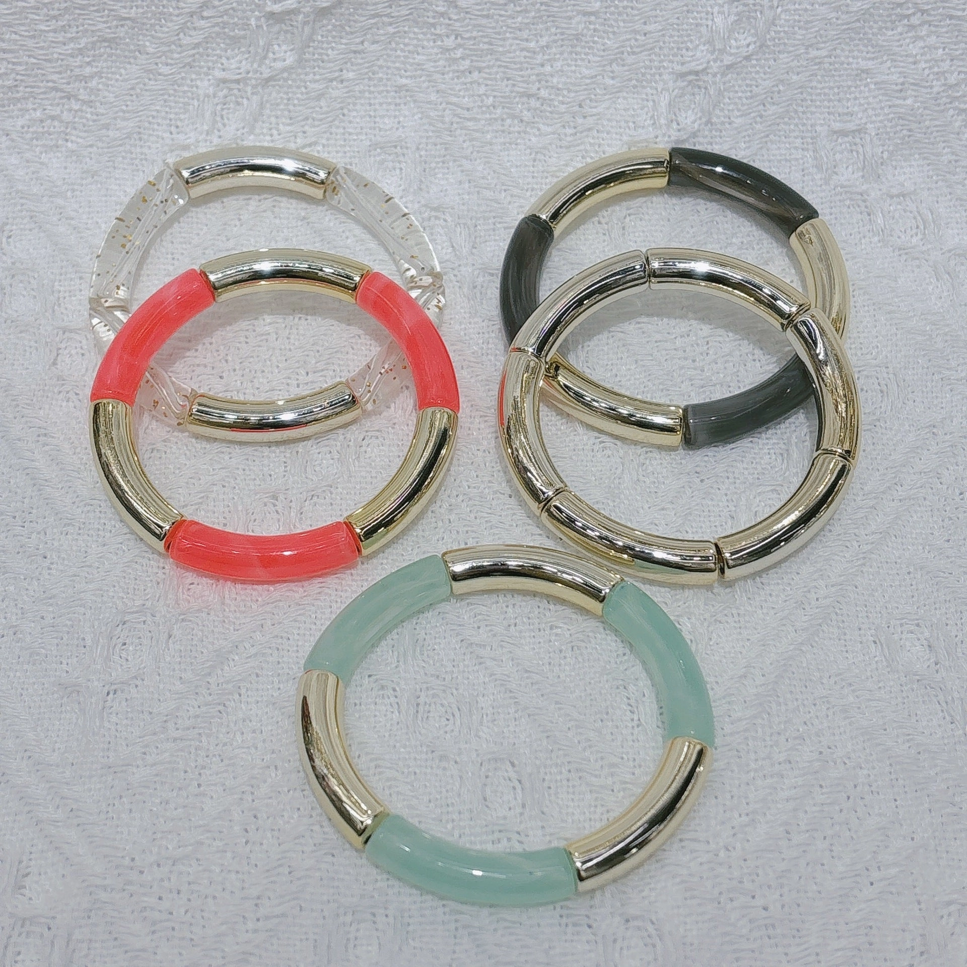 Wholesale  Fashion Creative Tube Beads Elastic Bracelet
