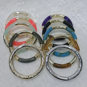 Wholesale  Fashion Creative Tube Beads Elastic Bracelet