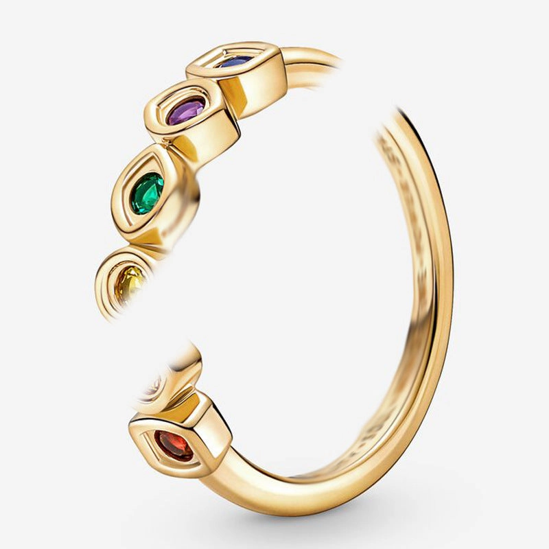 Wholesale Fashion dark purple Pansy Ring